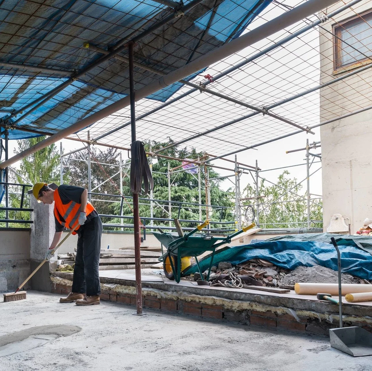 Débarras après chantier